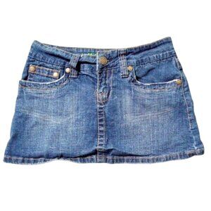 Hydralic Denim Skirt 3/4